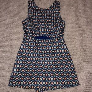 Zara printed skort romper